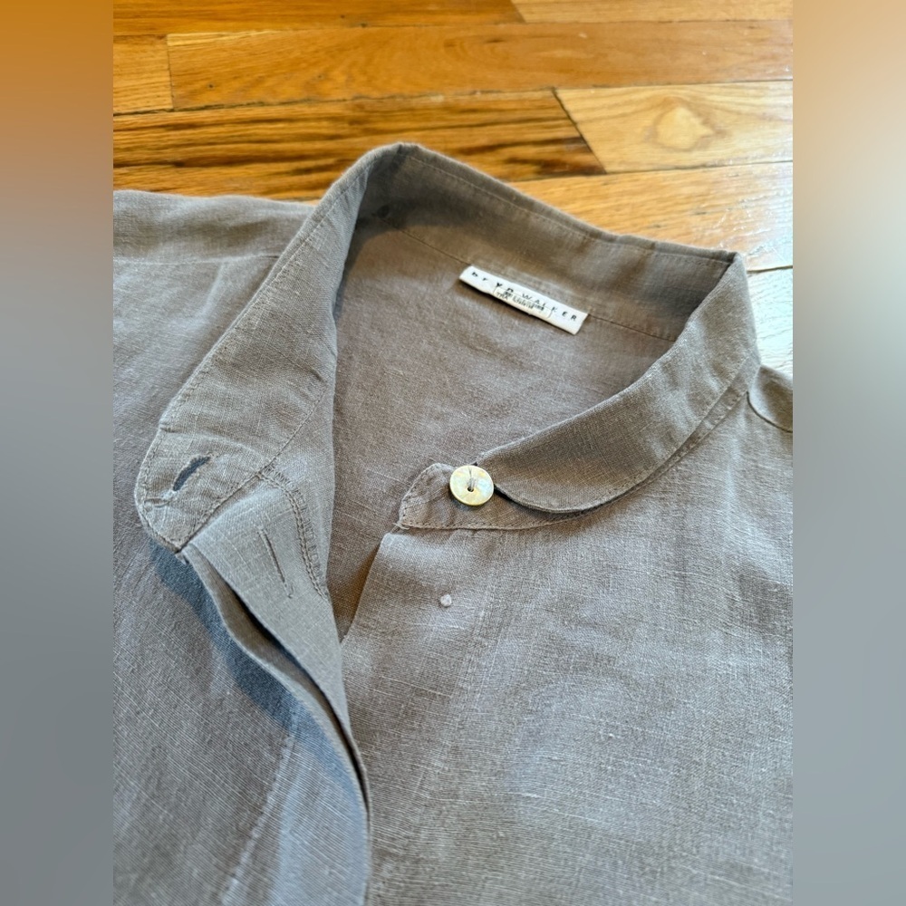 Bryn Walker Tunic Top Shirt Blouse Womens Size XL Oversize Boxy Lagenlook Linen - Picture 12 of 12